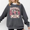 Baseball Mom Mama Mother's Cat In My Baseball Mom Era Comfort Colors Sweatshirt Pepper