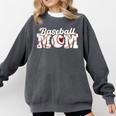 Baseball Mom Mama Mother's Day Player Comfort Colors Sweatshirt Pepper