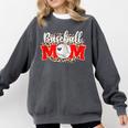 Baseball Mom Mother's Day For Mom Game Day Outfit Comfort Colors Sweatshirt Pepper