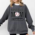 Baseball Mom Not Like a Normal Mom Baseball Mama Comfort Colors Sweatshirt Pepper