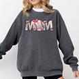 Baseball Mom With Pink Bow Comfort Colors Sweatshirt Pepper Baseball Mom With Pink Bow Comfort Colors Sweatshirt Pepper