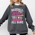 Baseball Mom Baseball Pitcher Bat Gloves Baseball Player Comfort Colors Sweatshirt Pepper