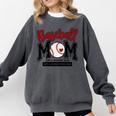 Baseball Mom Red Varsity Baseball Mama Cute Mother's Day Comfort Colors Sweatshirt Pepper