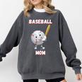 Baseball Mom Sports Quote Comfort Colors Sweatshirt Pepper