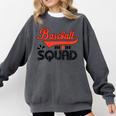 Baseball Mom Squad For Baseball Mom Comfort Colors Sweatshirt Pepper