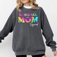 Baseball Mom Squad Tie Dye Cute Ball Mom Comfort Colors Sweatshirt Pepper