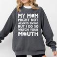 Baseball Mom Swing Watch Mouth Baseball Boy Comfort Colors Sweatshirt Pepper Baseball Mom Swing Watch Mouth Baseball Boy Comfort Colors Sweatshirt Pepper