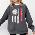 Baseball MOM USA American Flag Patriotic Mama Mother's Day For Women Kids Men Comfort Colors Sweatshirt Pepper Baseball MOM USA American Flag Patriotic Mama Mother's Day For Women Kids Men Comfort Colors Sweatshirt Pepper