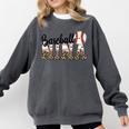Baseball Nina Women BallPark Nina Baseball Mom Mother's Day Comfort Colors Sweatshirt Pepper
