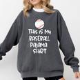 This Is My Baseball Pajama Shirt For Players Teens Boys Girl Comfort Colors Sweatshirt Pepper