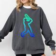 Baseball Player Graphic Comfort Colors Sweatshirt Pepper Baseball Player Graphic Comfort Colors Sweatshirt Pepper