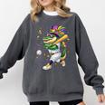 Baseball Player Mardi Gras Alligator Carnival Costume Beads Comfort Colors Sweatshirt Pepper Baseball Player Mardi Gras Alligator Carnival Costume Beads Comfort Colors Sweatshirt Pepper