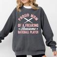 Baseball Player Pitcher Catcher Baseball Mom Mother Comfort Colors Sweatshirt Pepper