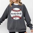 Baseball Red Stitches Sport Graphic 6432 Comfort Colors Sweatshirt Pepper Baseball Red Stitches Sport Graphic 6432 Comfort Colors Sweatshirt Pepper
