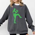 Baseball Shamrock St Patrick's Day Saint Paddy's Comfort Colors Sweatshirt Pepper Baseball Shamrock St Patrick's Day Saint Paddy's Comfort Colors Sweatshirt Pepper