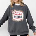 Baseball-Shirt Women Mama Mother Baseball Mom Comfort Colors Sweatshirt Pepper