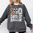 Baseball Soccer Basketball 100 Days Of School Comfort Colors Sweatshirt Pepper