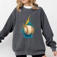 Baseball Splash Team Player For Kids Men Women Comfort Colors Sweatshirt Pepper Baseball Splash Team Player For Kids Men Women Comfort Colors Sweatshirt Pepper