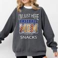 Baseball Sport I’m Just Here For The Snacks Baseball Mom Comfort Colors Sweatshirt Pepper Baseball Sport I’m Just Here For The Snacks Baseball Mom Comfort Colors Sweatshirt Pepper