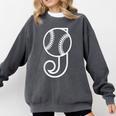 Baseball Sport Player Monogram Cool Initial Letter J Comfort Colors Sweatshirt Pepper Baseball Sport Player Monogram Cool Initial Letter J Comfort Colors Sweatshirt Pepper