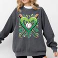 Baseball St Patricks Day Boys Girls Men Women Shamrock Green Comfort Colors Sweatshirt Pepper Baseball St Patricks Day Boys Girls Men Women Shamrock Green Comfort Colors Sweatshirt Pepper