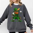Baseball St Patricks Day Leprechaun Boys Girls Men Women Comfort Colors Sweatshirt Pepper Baseball St Patricks Day Leprechaun Boys Girls Men Women Comfort Colors Sweatshirt Pepper