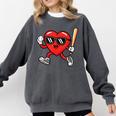 Baseball Valentines Day Heart Boys Sports Love Comfort Colors Sweatshirt Pepper Baseball Valentines Day Heart Boys Sports Love Comfort Colors Sweatshirt Pepper