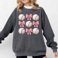 Baseballs And Bows Coquette Baseball Mom Baseball Coach Girl Comfort Colors Sweatshirt Pepper Baseballs And Bows Coquette Baseball Mom Baseball Coach Girl Comfort Colors Sweatshirt Pepper