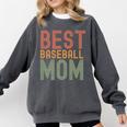 Best Baseball Mom Sports Cute Moms Day Premium Comfort Colors Sweatshirt Pepper