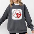 Bleached Custom Baseball Mom Number 97 Heart For Mom Comfort Colors Sweatshirt Pepper Bleached Custom Baseball Mom Number 97 Heart For Mom Comfort Colors Sweatshirt Pepper