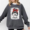 Bleached Tia Life Soccer Messy Bun Baseball Game Day Comfort Colors Sweatshirt Pepper Bleached Tia Life Soccer Messy Bun Baseball Game Day Comfort Colors Sweatshirt Pepper