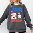 Bruh It's My 2nd Birthday Boy Baseball Themed Party Comfort Colors Sweatshirt Pepper Bruh It's My 2nd Birthday Boy Baseball Themed Party Comfort Colors Sweatshirt Pepper