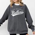 Busy Raising Ballers Baseball Mom & Parent Sports Premium Comfort Colors Sweatshirt Pepper Busy Raising Ballers Baseball Mom & Parent Sports Premium Comfort Colors Sweatshirt Pepper