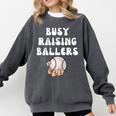 Busy Raising Ballers Baseball Mom Groovy Mother Day Comfort Colors Sweatshirt Pepper Busy Raising Ballers Baseball Mom Groovy Mother Day Comfort Colors Sweatshirt Pepper