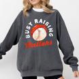 Busy Raising Ballers Baseball Mom Sons Comfort Colors Sweatshirt Pepper Busy Raising Ballers Baseball Mom Sons Comfort Colors Sweatshirt Pepper