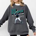 Cal Raleigh Seattle MLB Baseball Players MLBCRA205M Comfort Colors Sweatshirt Pepper Cal Raleigh Seattle MLB Baseball Players MLBCRA205M Comfort Colors Sweatshirt Pepper