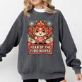 Chinese New Year 2026 Fire Horse Celebration Raglan Baseball Tee Comfort Colors Sweatshirt Pepper