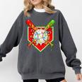 Christmas Baseball Ice Cream Drip Men Women Kids Comfort Colors Sweatshirt Pepper Christmas Baseball Ice Cream Drip Men Women Kids Comfort Colors Sweatshirt Pepper