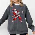 Christmas Baseball Player Santa Xmas Boys Men Toddler Comfort Colors Sweatshirt Pepper