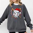 Christmas Baseball Santa Hat For Baseball Players Fans Comfort Colors Sweatshirt Pepper Christmas Baseball Santa Hat For Baseball Players Fans Comfort Colors Sweatshirt Pepper