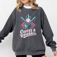 Coffee And Baseball Baseball Player Comfort Colors Sweatshirt Pepper Coffee And Baseball Baseball Player Comfort Colors Sweatshirt Pepper