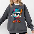Cool Baseball Drip For Boys Ice Cream Drip Baseball Kids Comfort Colors Sweatshirt Pepper Cool Baseball Drip For Boys Ice Cream Drip Baseball Kids Comfort Colors Sweatshirt Pepper