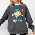 Cool Drip Baseball Shirt Youth Baseball Drip Comfort Colors Sweatshirt Pepper