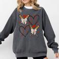 Coquette Bow XOXO Baseball Lover Heart Valentine Game Day Comfort Colors Sweatshirt Pepper Coquette Bow XOXO Baseball Lover Heart Valentine Game Day Comfort Colors Sweatshirt Pepper