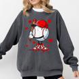 Cute Dripping Baseball Lover Valentines Day Boys Kids Comfort Colors Sweatshirt Pepper Cute Dripping Baseball Lover Valentines Day Boys Kids Comfort Colors Sweatshirt Pepper