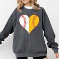 Cute Love Baseball Fast Pitch Softball Heart Baseball Mom Comfort Colors Sweatshirt Pepper Cute Love Baseball Fast Pitch Softball Heart Baseball Mom Comfort Colors Sweatshirt Pepper