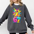 Dabbing Banana 67 Drip Baseball Drip Six Seven Joke Premium Tri-Blend Comfort Colors Sweatshirt Pepper