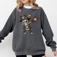 Dabbing Pirate Skeleton Baseball Dab Costume Boys Kids Men Comfort Colors Sweatshirt Pepper