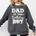 Dad Of The Birthday Boy Baseball Bday Family Comfort Colors Sweatshirt Pepper