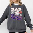Dad Rookie Of Year 1st Birthday Baseball Theme Matching Comfort Colors Sweatshirt Pepper